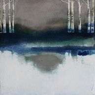 Birches / oil on canvas / 50x50 cm / 2018