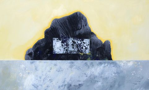 Passage through the rock / oil on paper / 40x60 cm / 2016